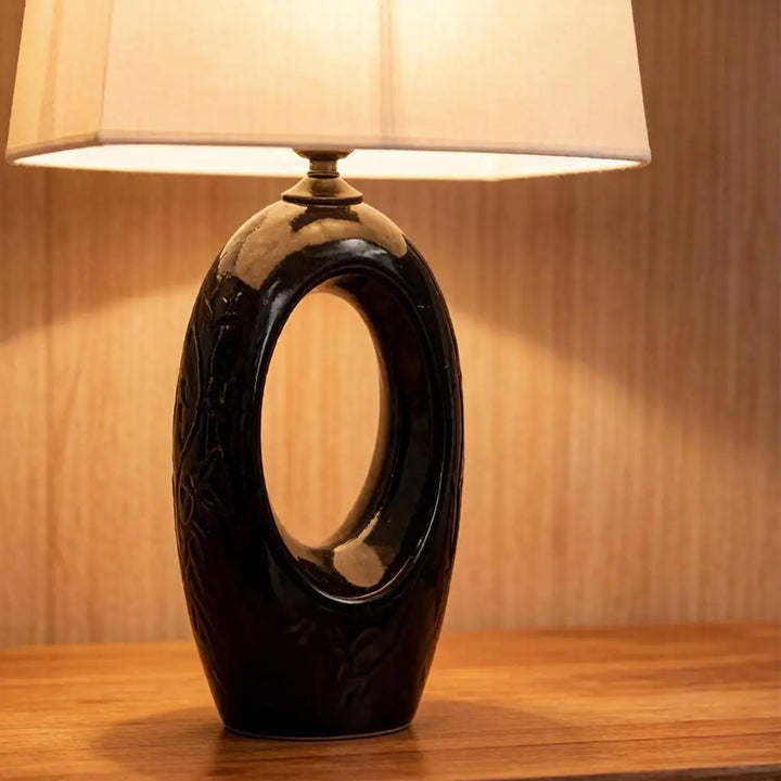 Cavo Black Ceramic Table Lamp 9