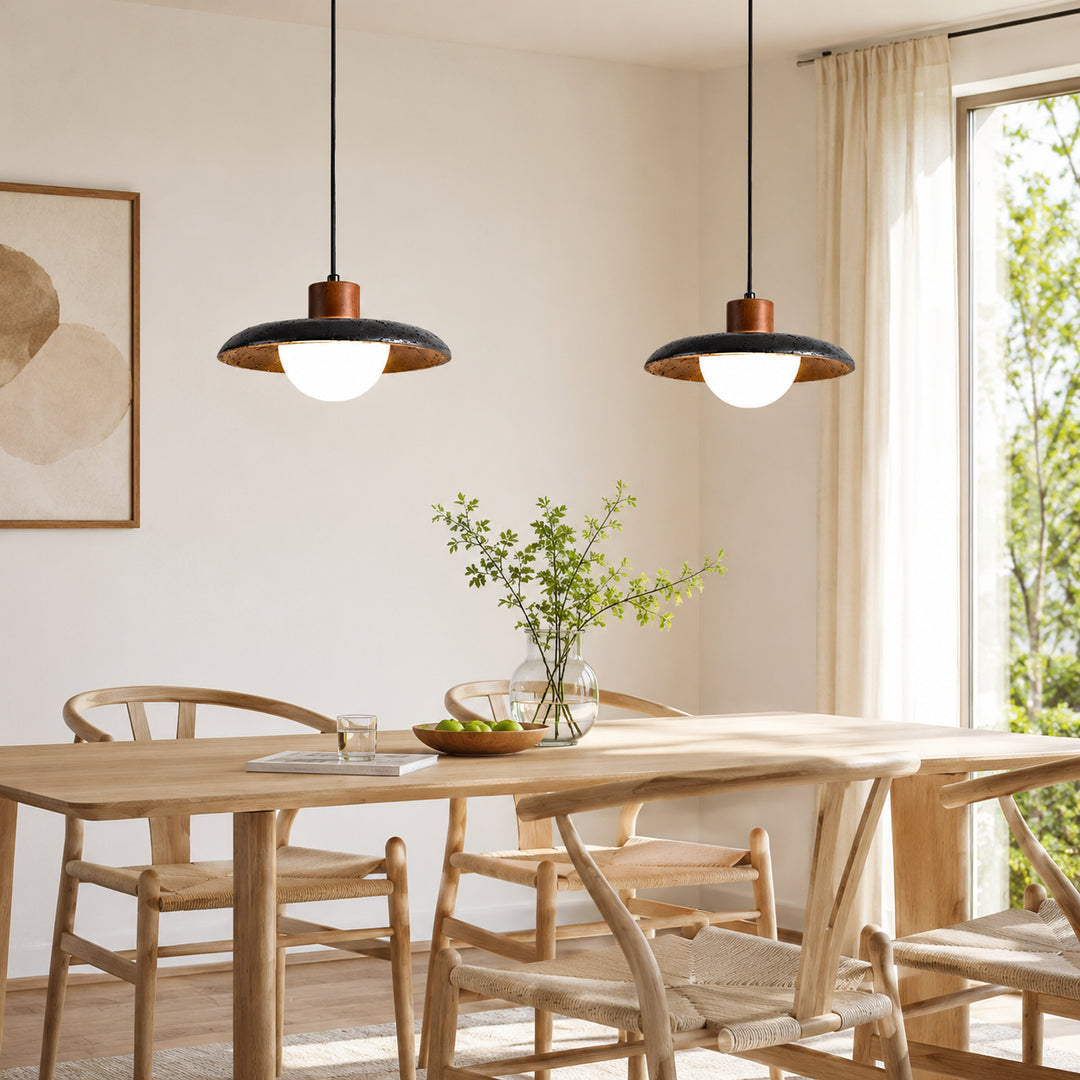 Cavreno Black Dome Pendant Light 1
