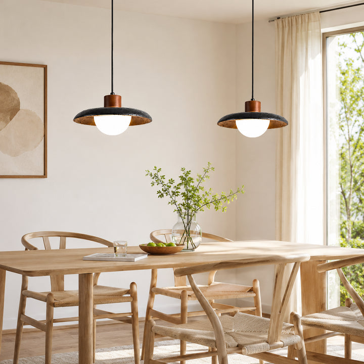 Cavreno Black Dome Pendant Light 1