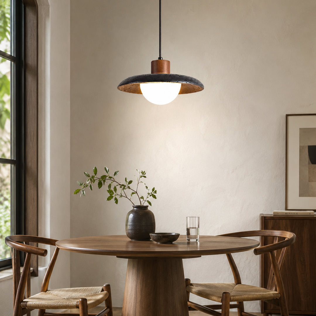 Cavreno Black Dome Pendant Light 3