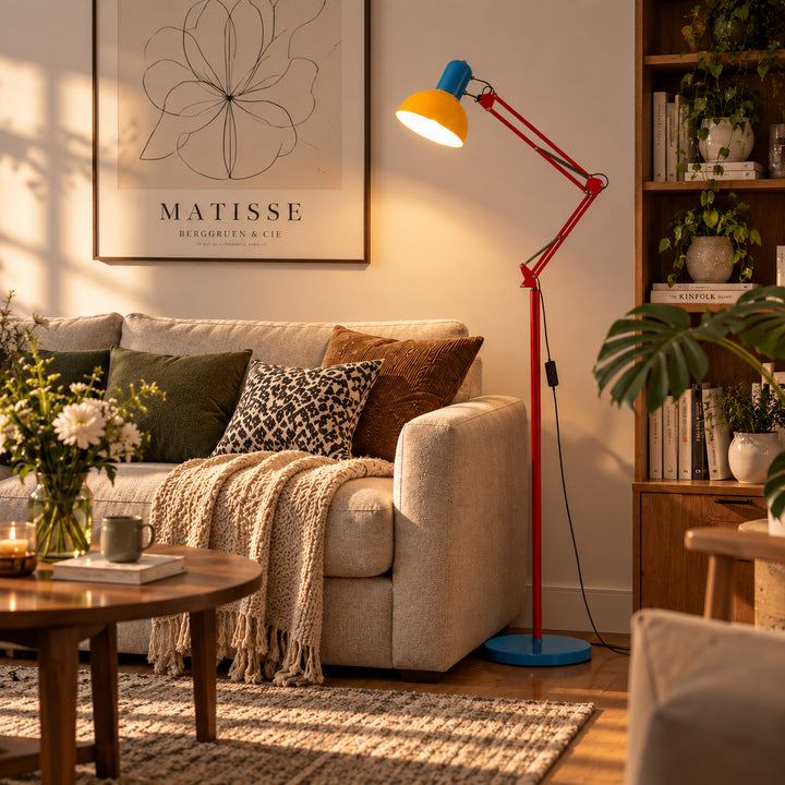 Cazvori Swing Arm Floor Lamp 6
