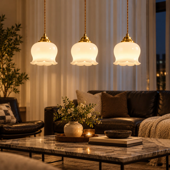 Celmorin Three Headed Long Chandeliers 4