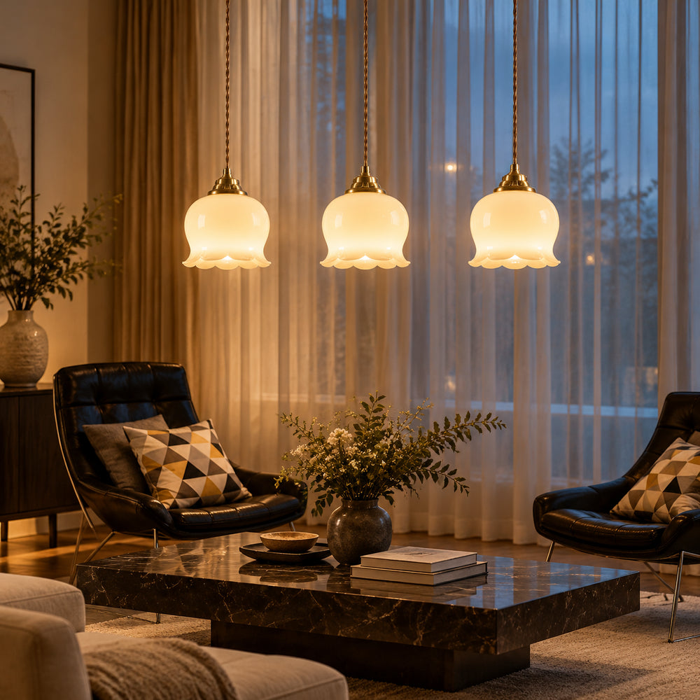 Celmorin Three Headed Long Chandeliers 7