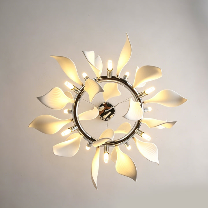 Ceramic Floral Petal Chandelier 13