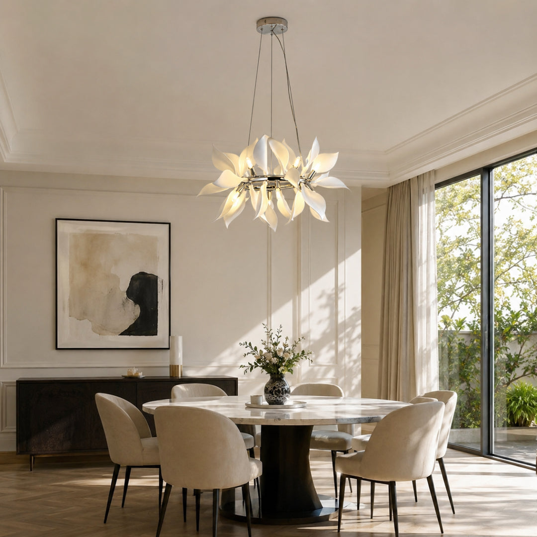 Ceramic Floral Petal Chandelier 3