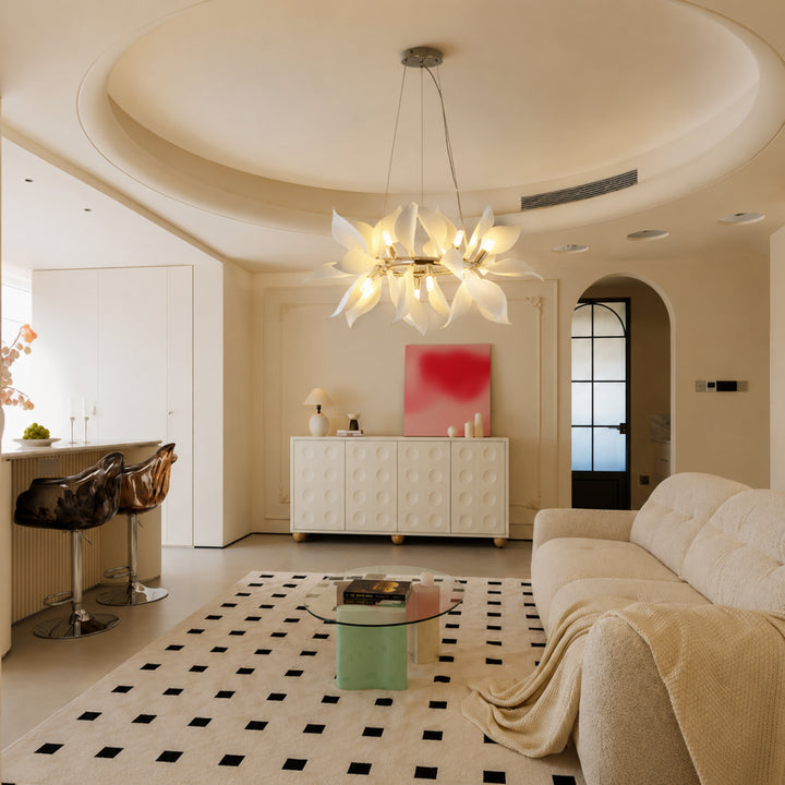Ceramic Floral Petal Chandelier 5