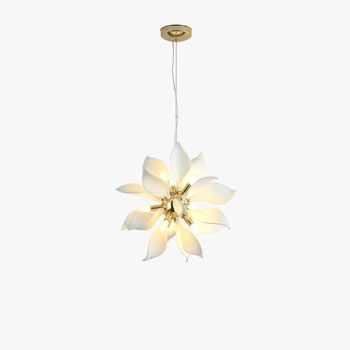 Ceramic Lotus Bloom Chandelier 13