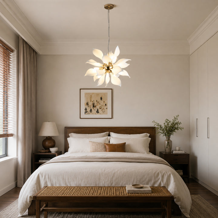 Ceramic Lotus Bloom Chandelier 3