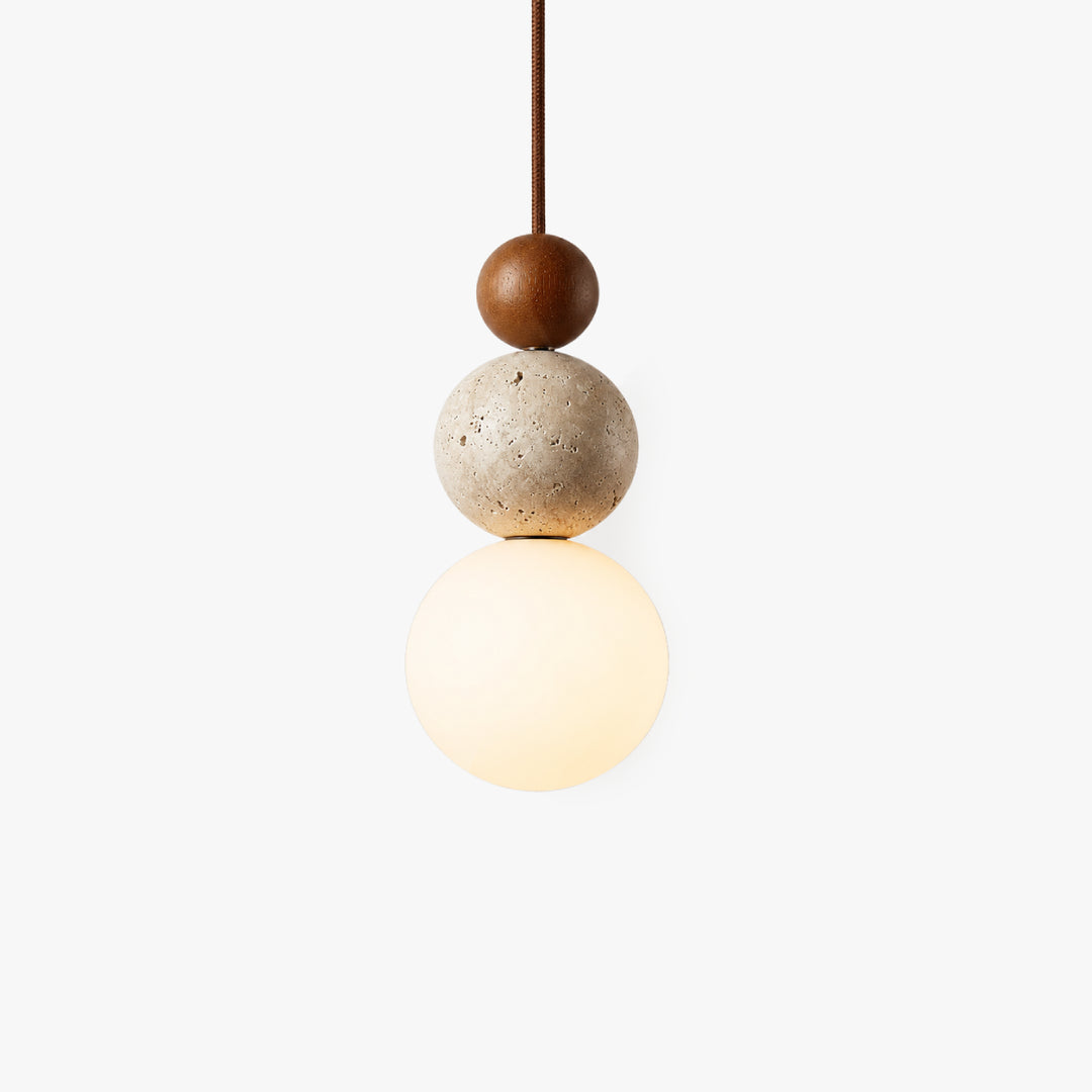 Cerlune Travertine Globe Pendant Light 8