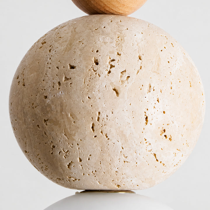Cerlune Travertine Globe Pendant Light 9