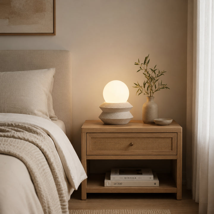 Cevrano Travertine Table Lamp 8