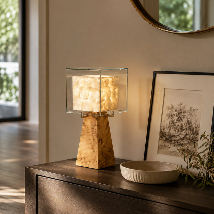 Cevraya Capiz Shell Table Lamp 1