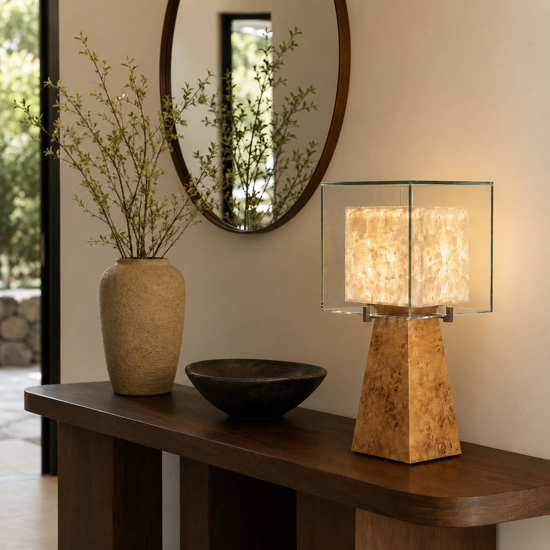Cevraya Capiz Shell Table Lamp 4