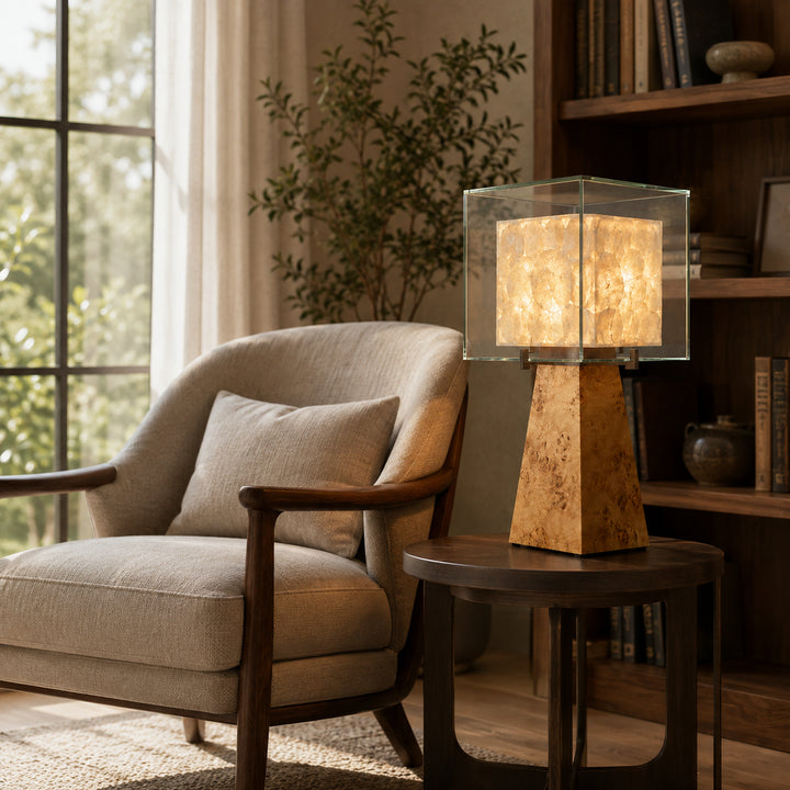 Cevraya Capiz Shell Table Lamp 6
