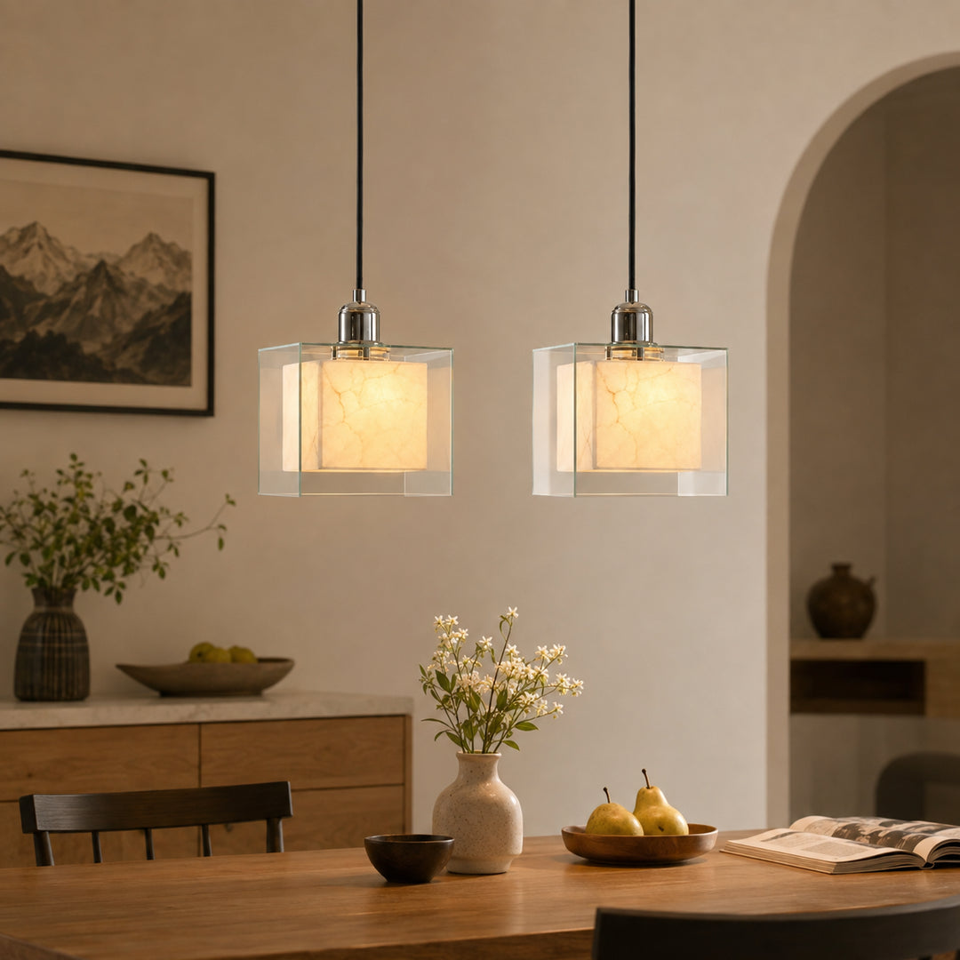 Cevrila Glass Cube Pendant Light 5