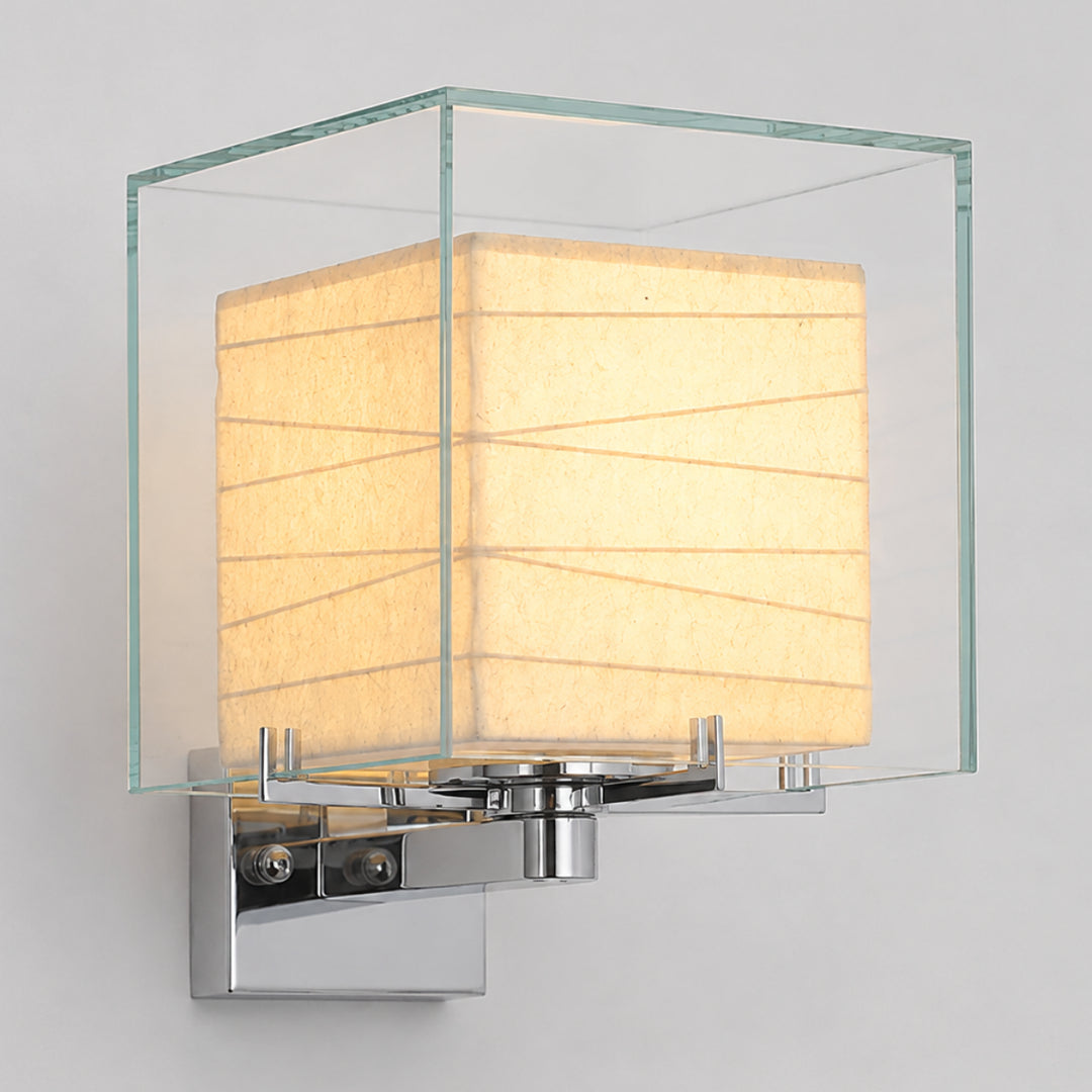 Cevrila Glass Cube Wall Lamp