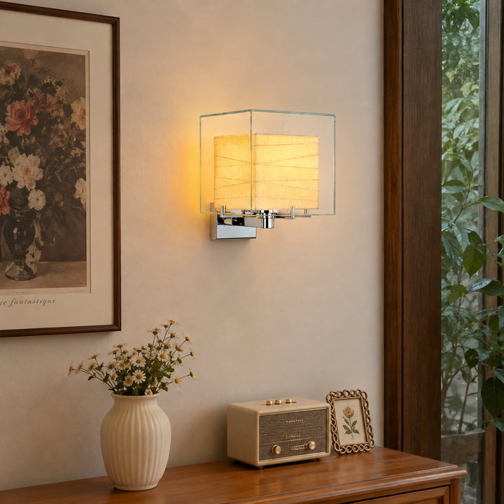 Cevrila Glass Cube Wall Lamp