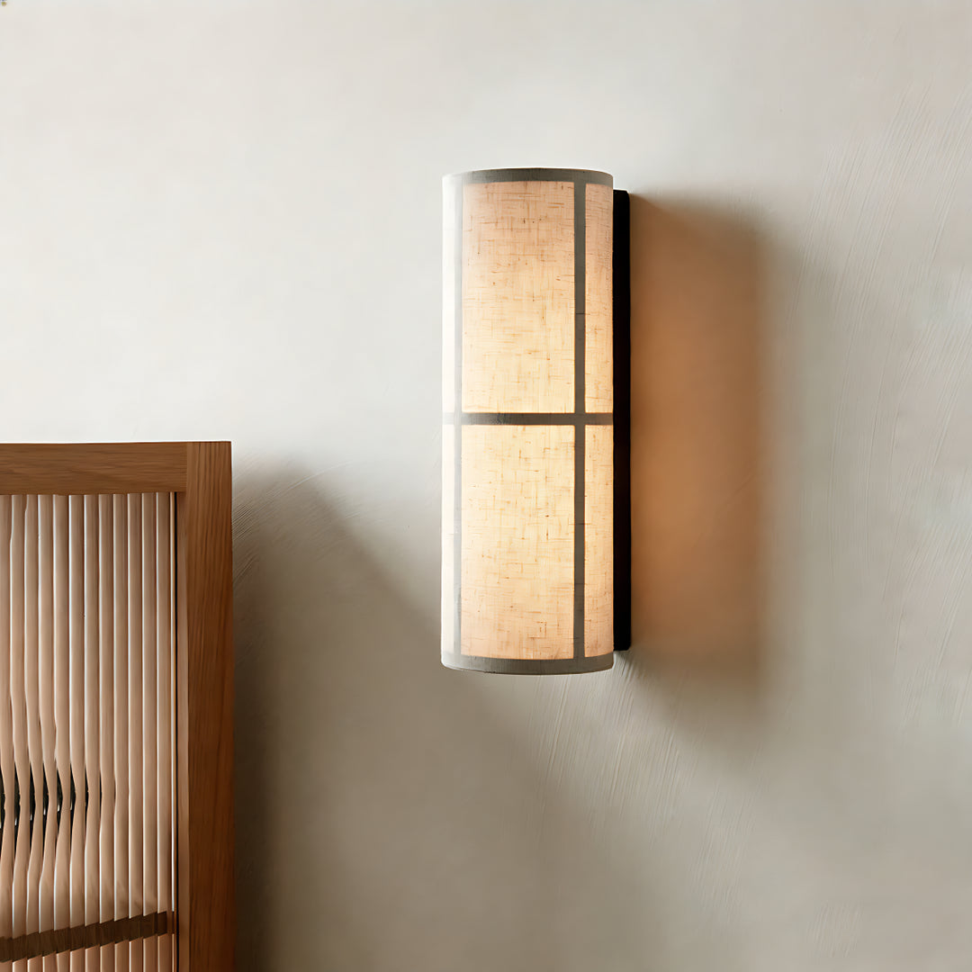 Chinese-Style Cylindrical Wall Lamp