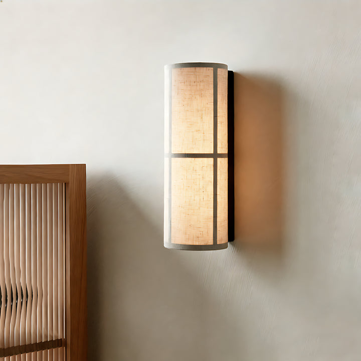 Chinese-Style Cylindrical Wall Lamp