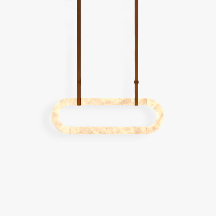 Lustre rond en albâtre