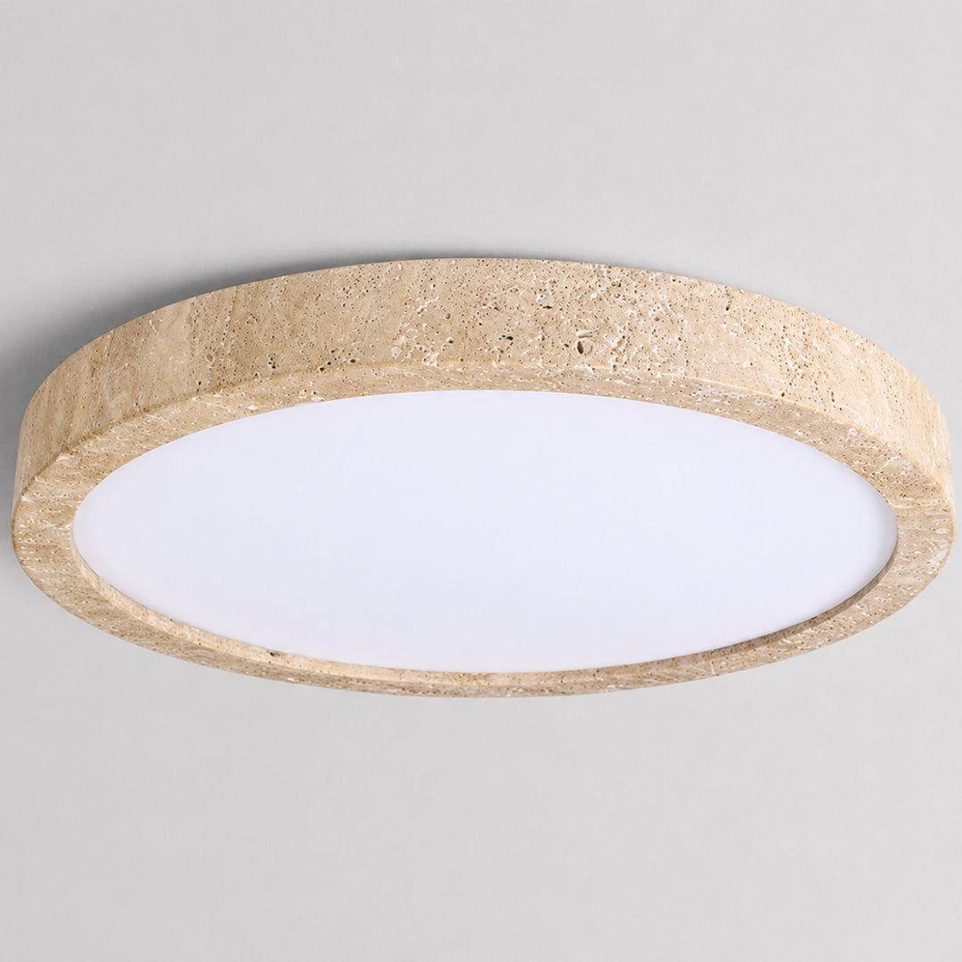 Cirvan Travertine Ring Ceiling Lamp 12