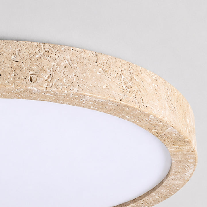 Cirvan Travertine Ring Ceiling Lamp 13
