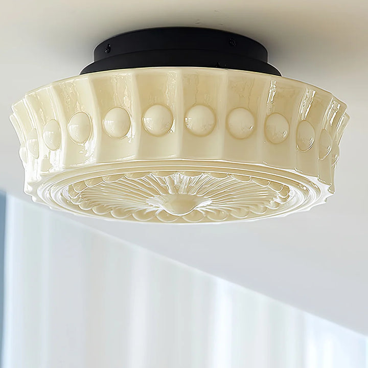 Classic Cream Glass Ceiling Light 14
