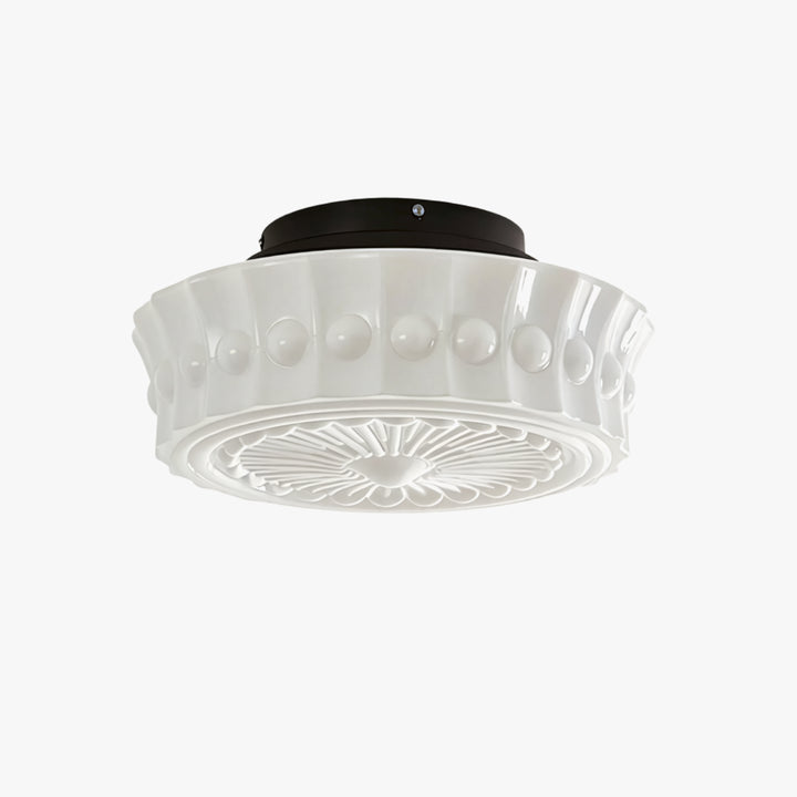 Classic Cream Glass Ceiling Light 3