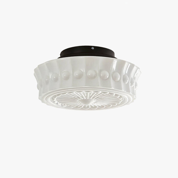 Classic Cream Glass Ceiling Light 5