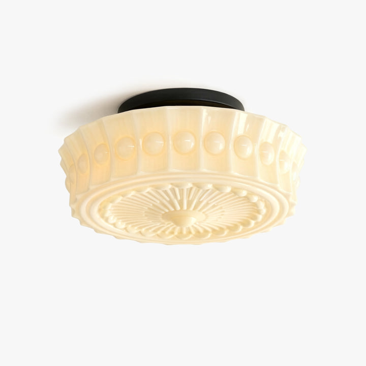 Classic Cream Glass Ceiling Light 6