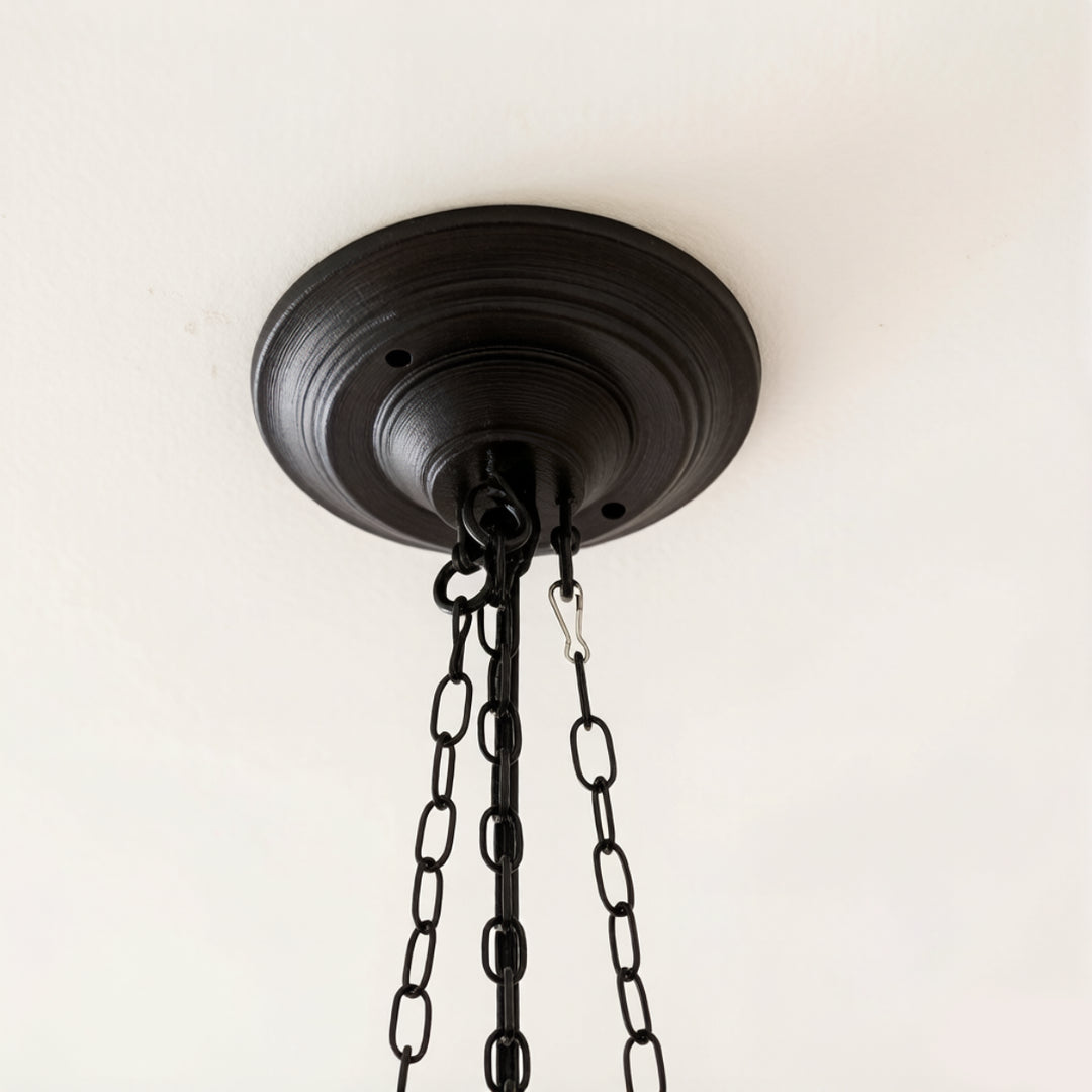 Classic Cream Glass Pendant Light 8