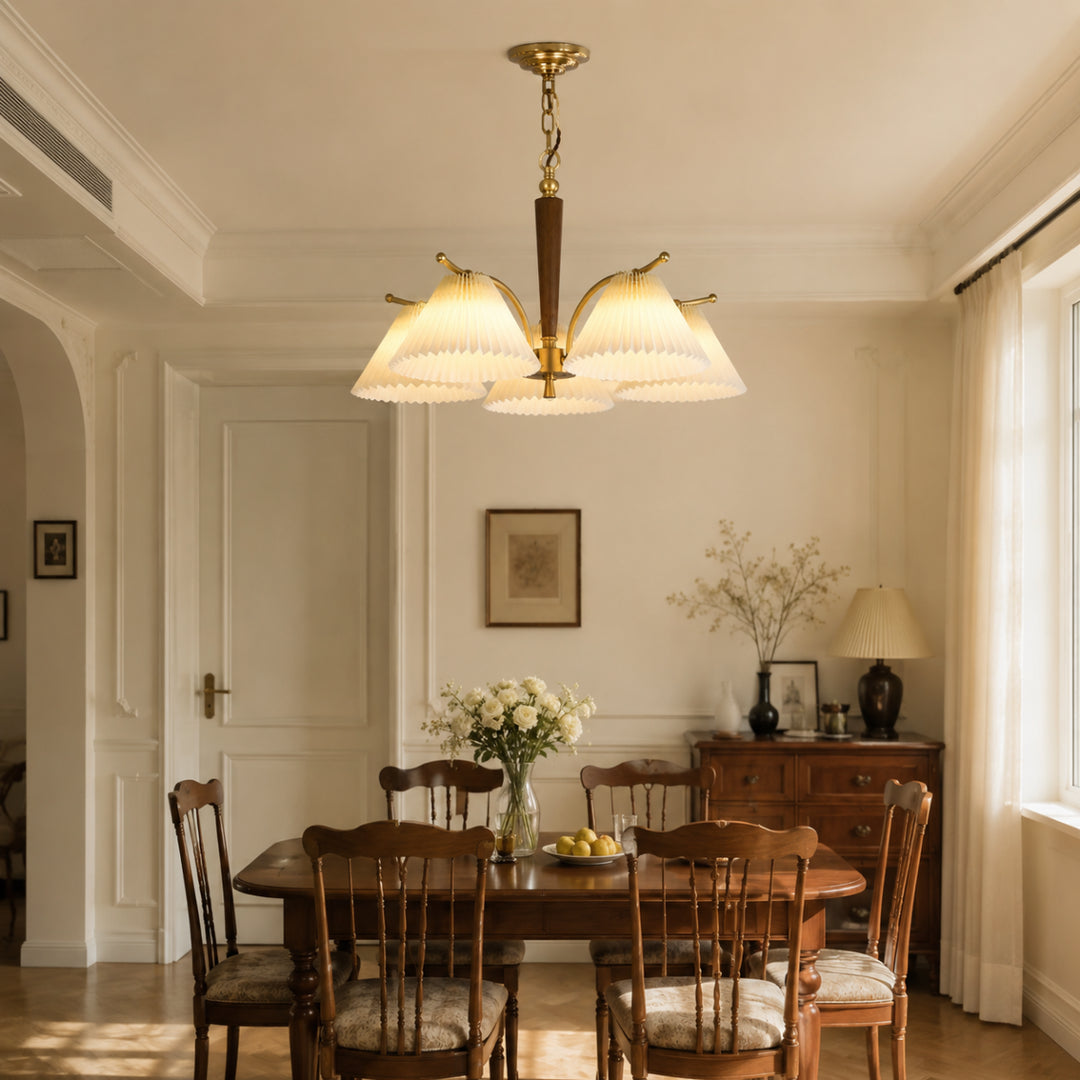 Classic Pleated Chandelier 6