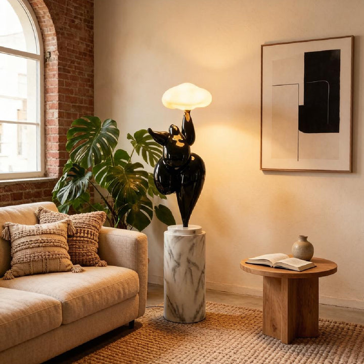 Cloud-Shaped Sculpture Floor Lamp 10