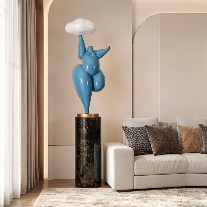  Cloud-Shaped Sculpture Floor Lamp 4