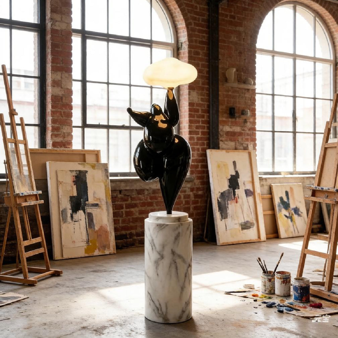  Cloud-Shaped Sculpture Floor Lamp 7