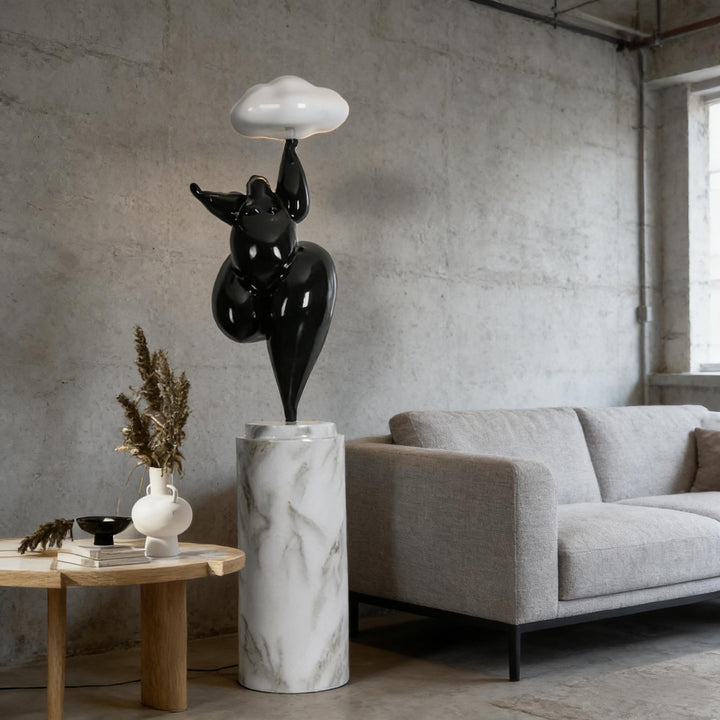  Cloud-Shaped Sculpture Floor Lamp 8