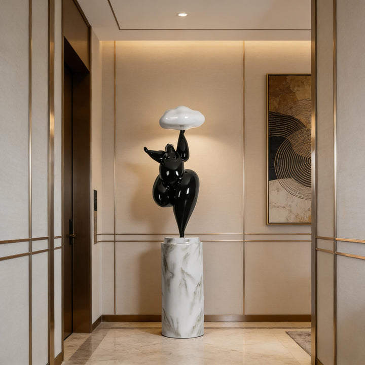  Cloud-Shaped Sculpture Floor Lamp 9