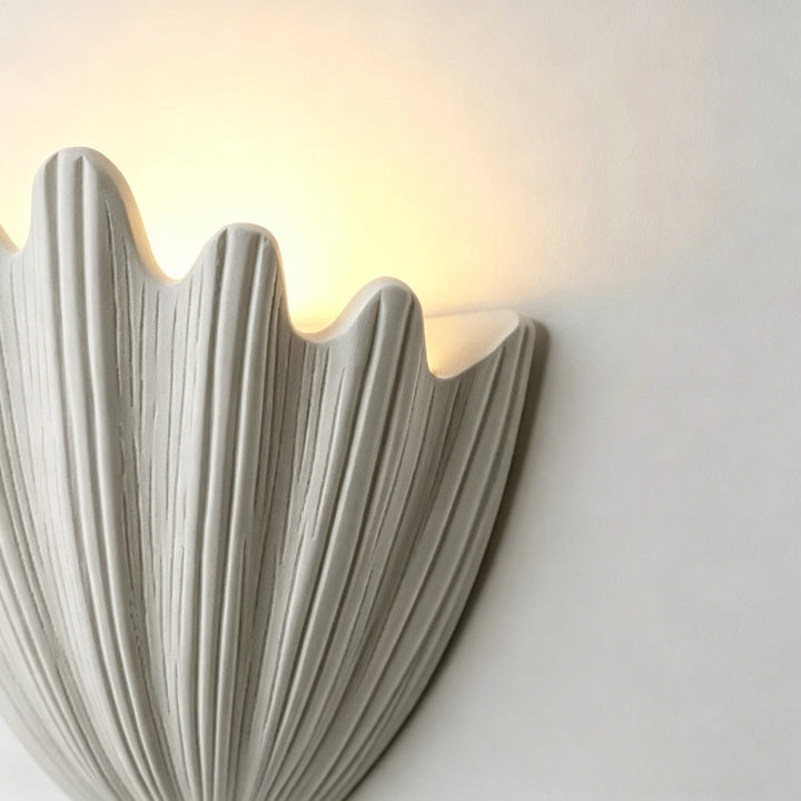 Coastal Wave Plaster Wall Light 10