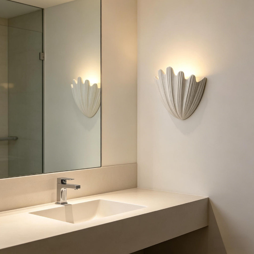 Coastal Wave Plaster Wall Light 5