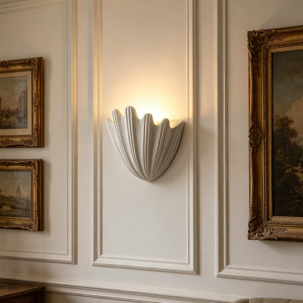 Coastal Wave Plaster Wall Light 6