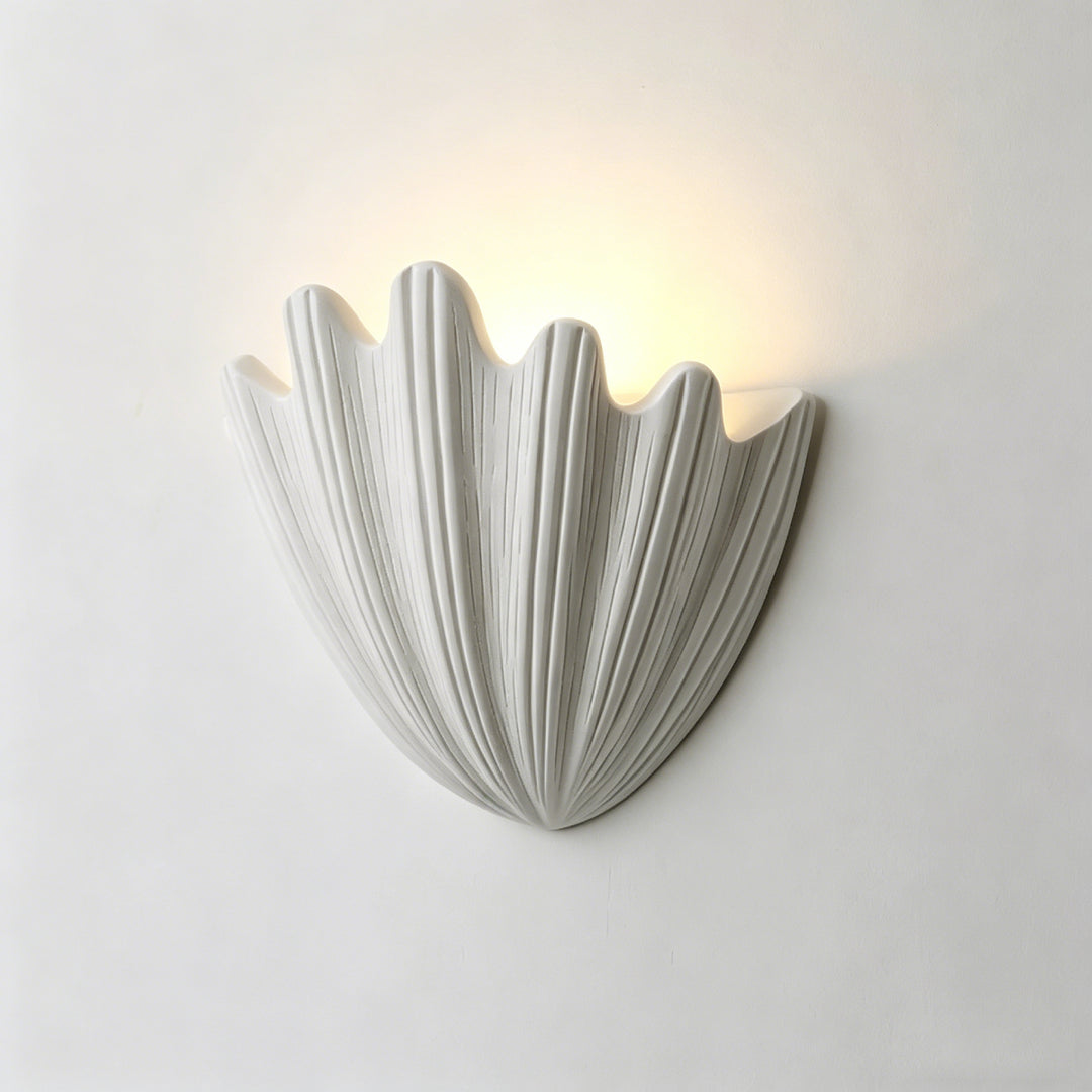 Coastal Wave Plaster Wall Light 9