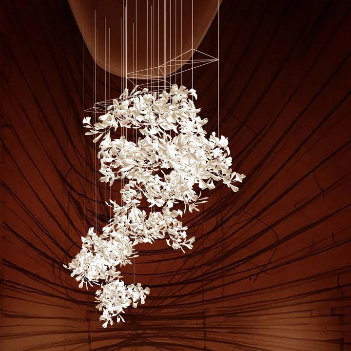 Combination Gingko Chandelier 14