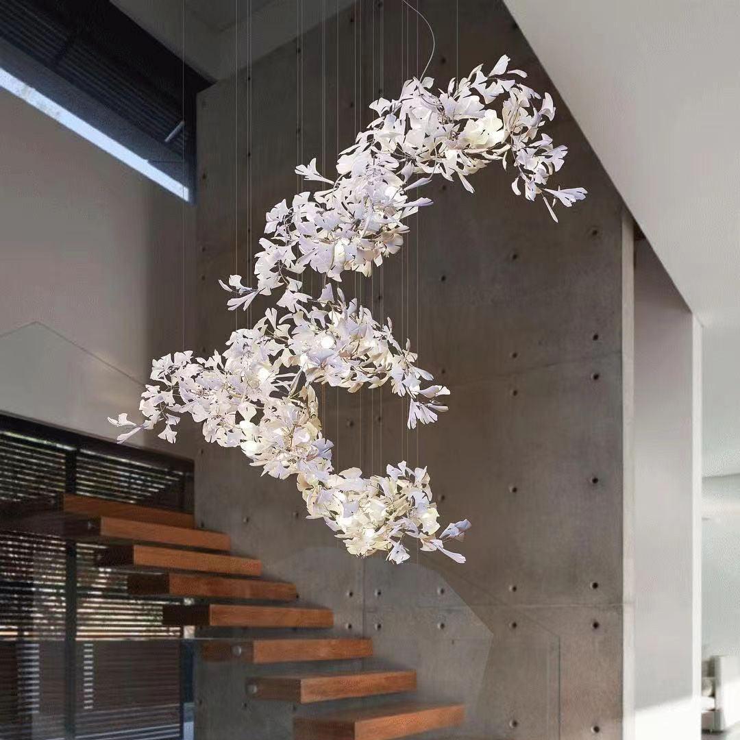Combination Gingko Chandelier 6
