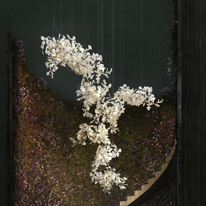 Combination Gingko Chandelier 8