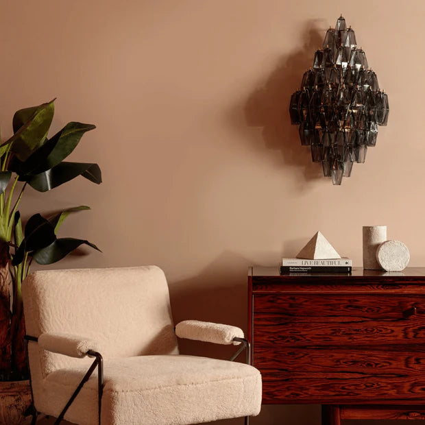 Cressa Amber Glass Wall Sconce 7