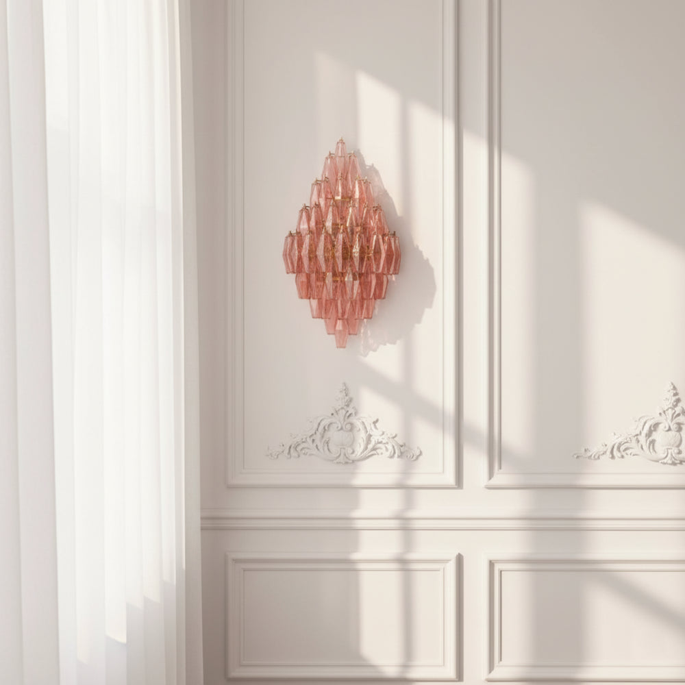 Cressa Amber Glass Wall Sconce 8