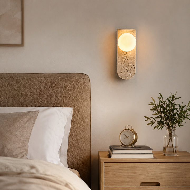 Crevane Travertine Wall Lamp 4