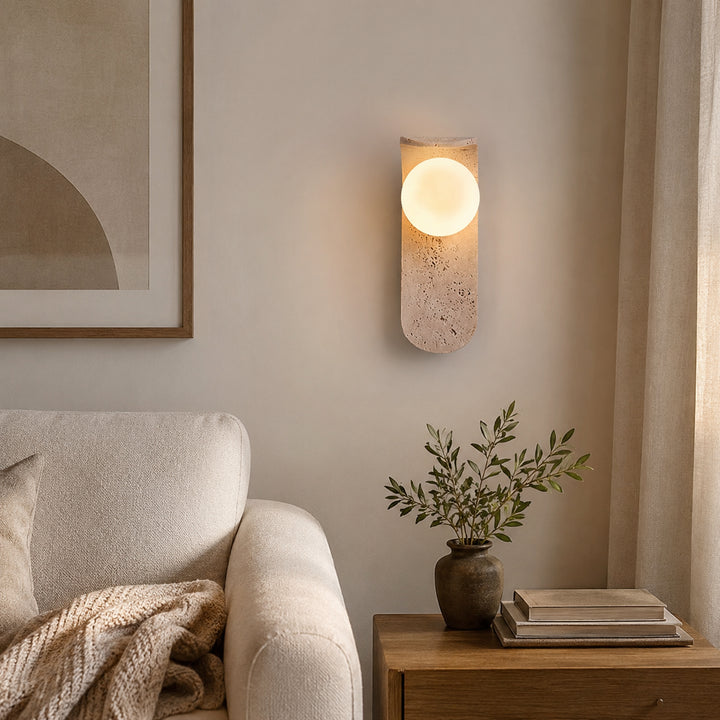 Crevane Travertine Wall Lamp 5