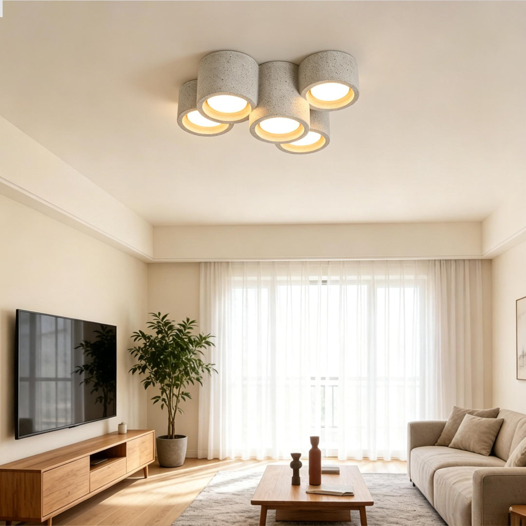 Cyluxa Plaster Cylinder Ceiling Lamp 21