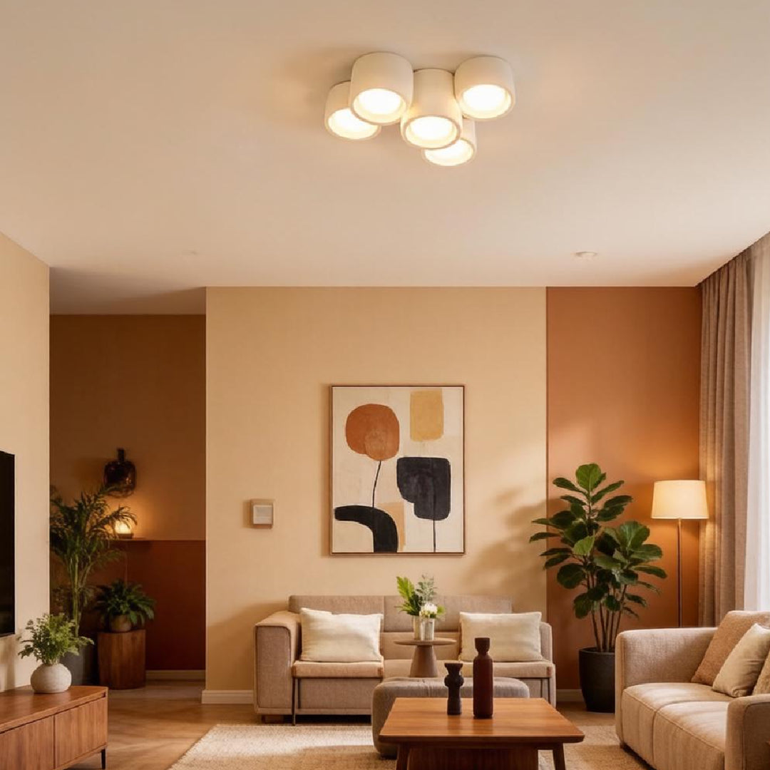 Cyluxa Plaster Cylinder Ceiling Lamp 24